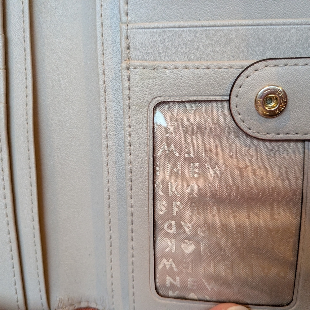 Kate Spade Light Gray Leather Wallet - Picture 4 of 8
